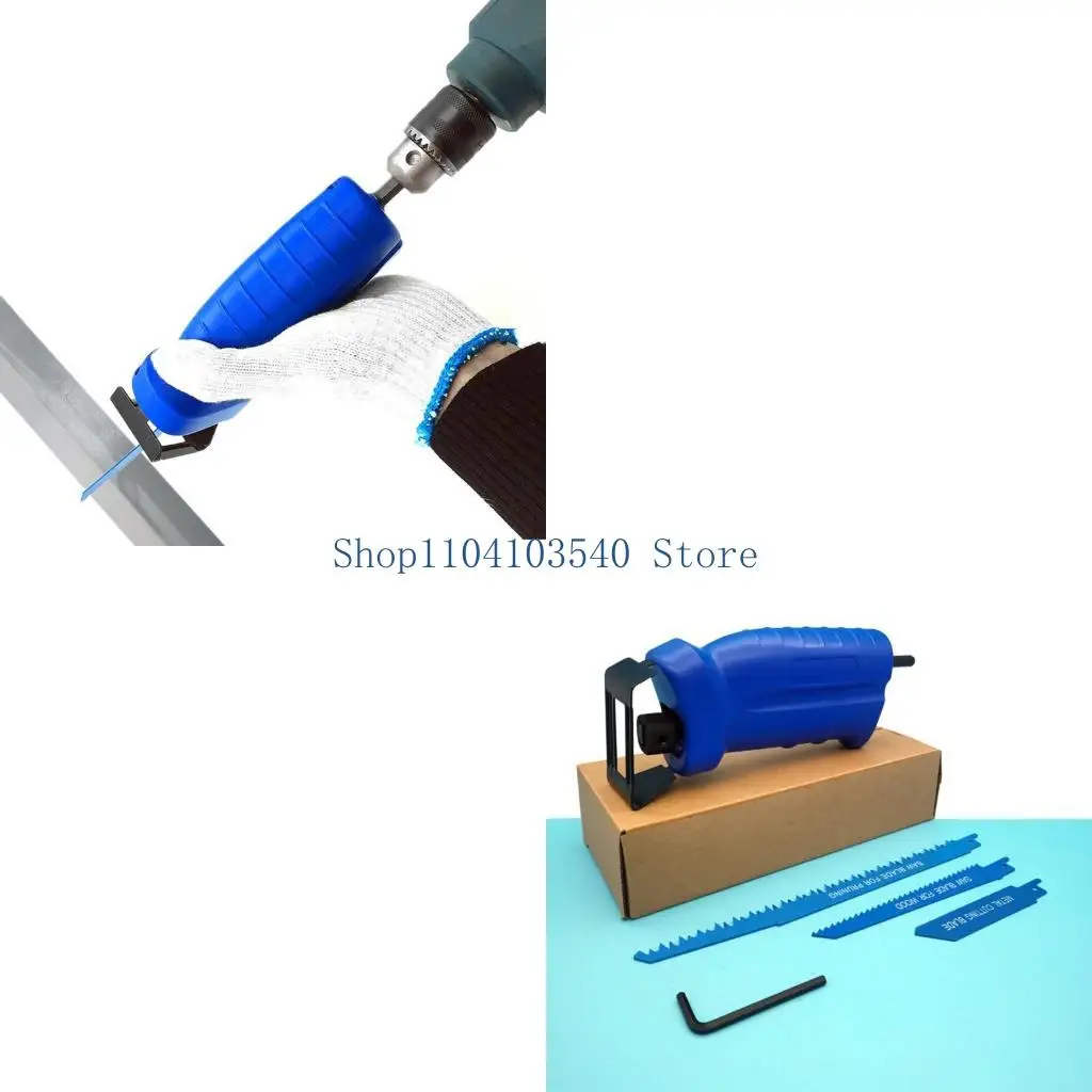 

02DC 1 Set Cutting Reciprocating Jig Electric Drill Woodworking Rotary