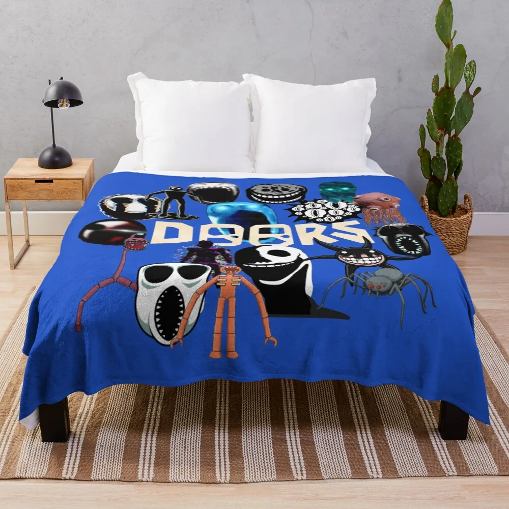 

Doors Entities Everywhere Throw Blanket Long Lasting Soft Plush Blanket for Daily Use