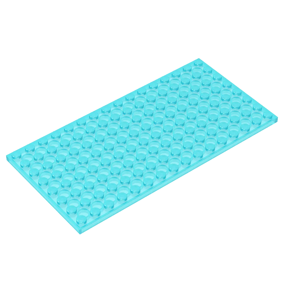 128-Loch Doppelseitige Bausteinplatte Universal 8*16 Punkte GB 529 Kompatibel mit LEGO 92438 Bodenverbindungstechnologie