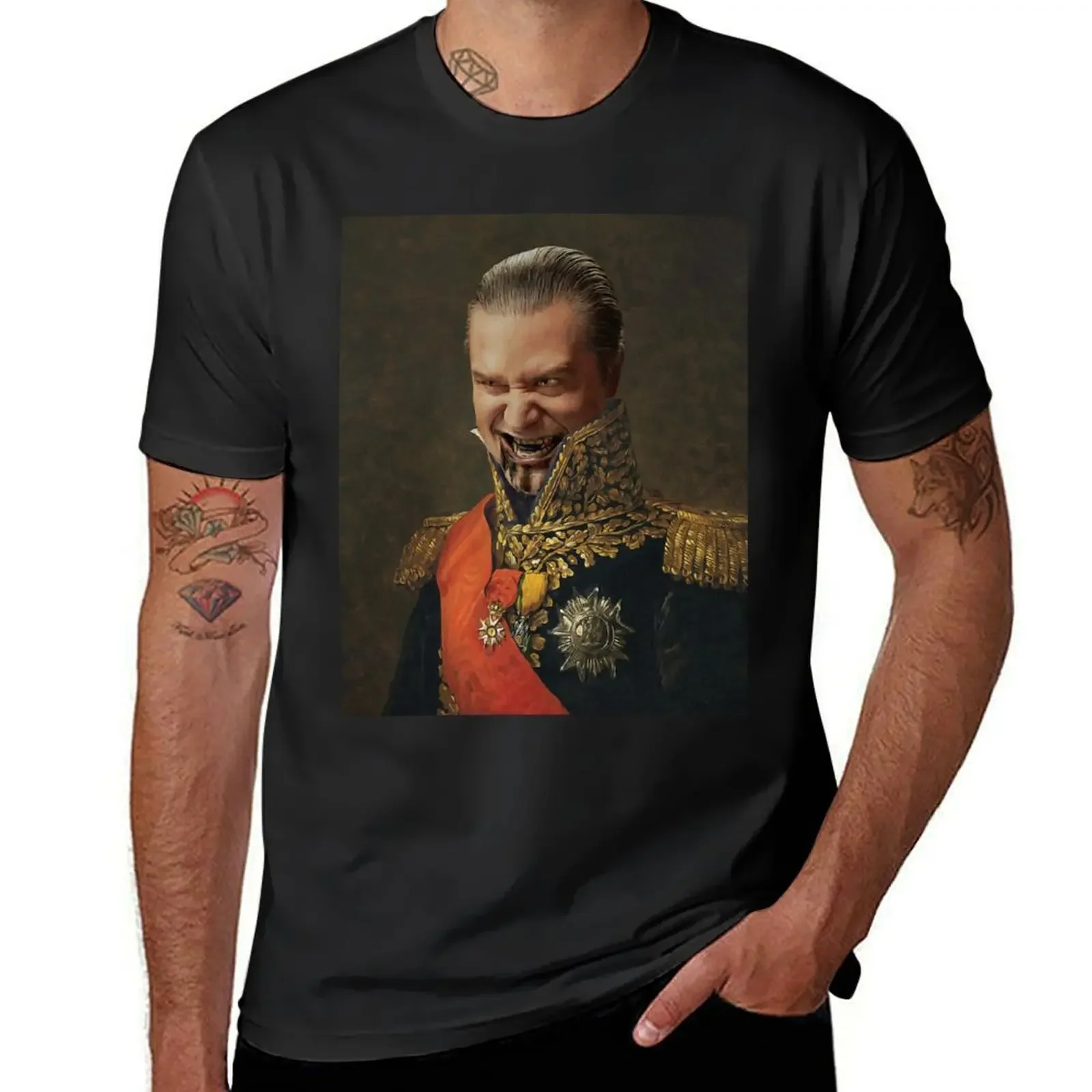 Mike Patton Portrait Poster T-Shirt plus size tops summer top anime t shirts cotton graphic tees clothing for men