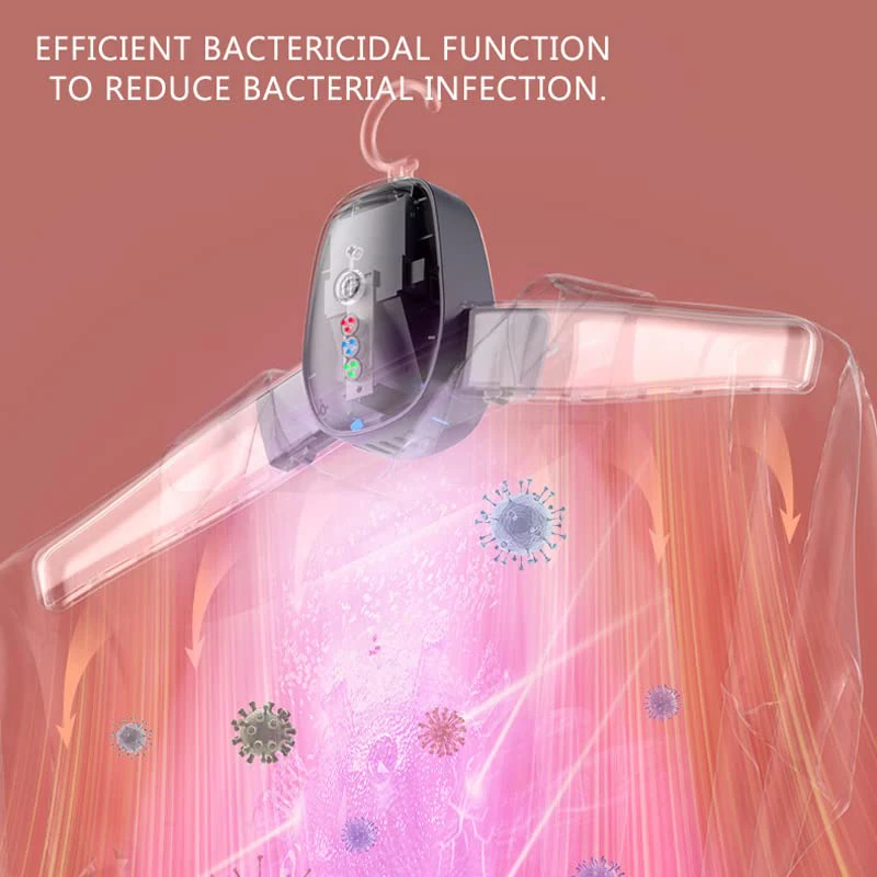 Portable Clothes Dryer Drying Hanger Electric Shoes Clothes Drying Rack Foldable Heater Hanger Machine Travel Laundry Dryer