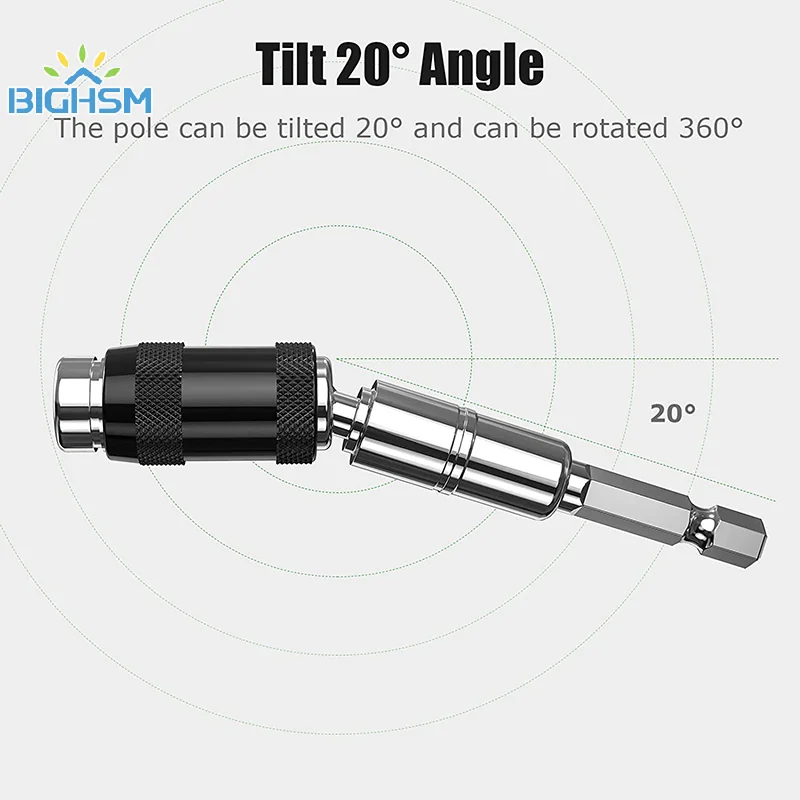 1PC Curved Hexagonal Handle Directional Extension Rod Magnetic Screw Drill Tip Universal Adapter Electric Tool Accessories