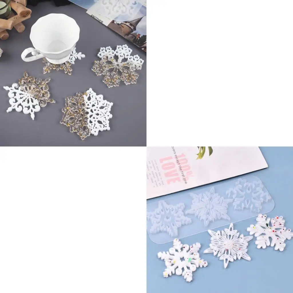  Snowflake Listing Mold Resin Large Beauty Mold for Pendant Jewelry Making