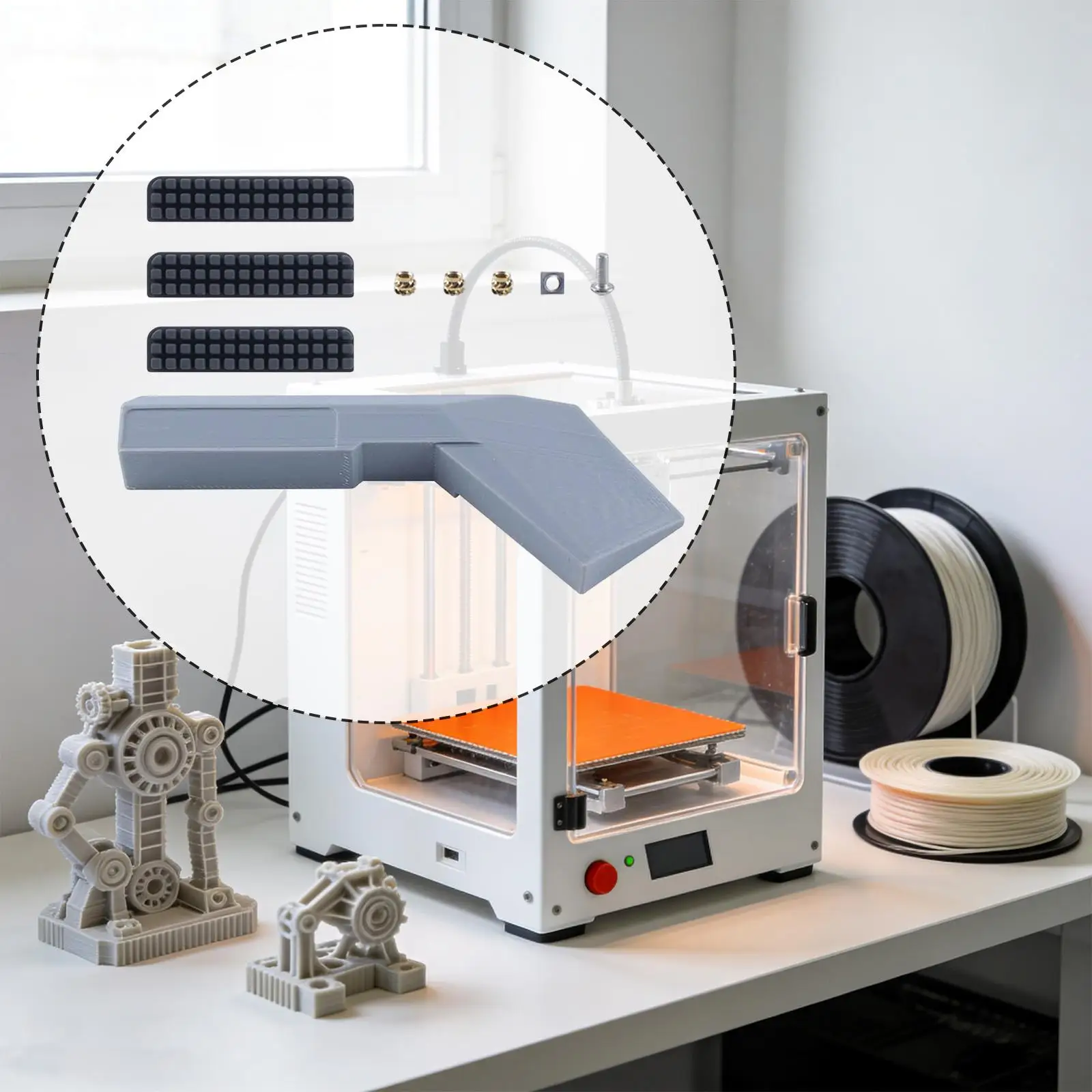 

Набор силиконовых щеток для 3D-принтера: аксессуары для ремонта и замены, инструмент для чистки сопла экструдера для студии