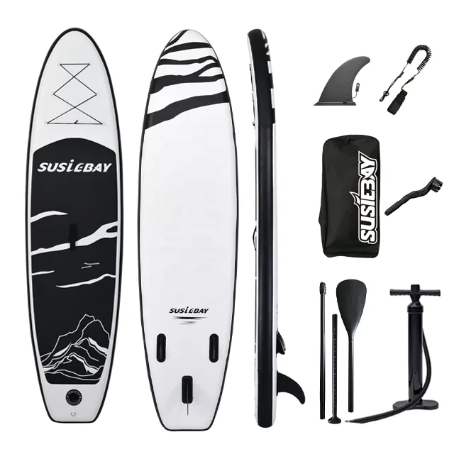 

Hot on Sale Inflatable Paddle Board Stand up Surfing SUP Board with Free Accessories