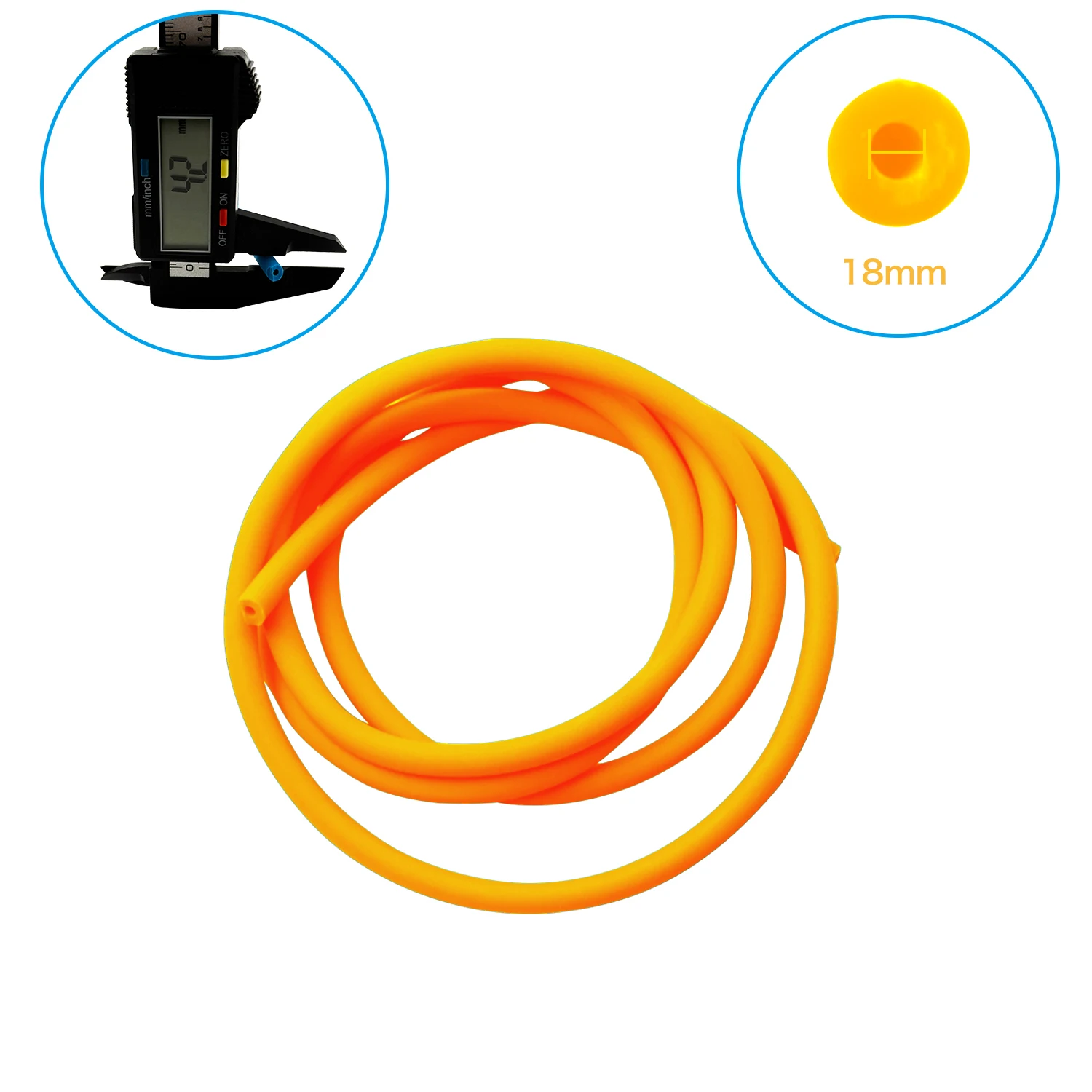 1842 ملحقات الفرقة المطاطية البرتقالية، الأربطة المطاطية الأنبوبية للصيد في الهواء الطلق، الأربطة المطاطية للرماية من مقلاع DIY