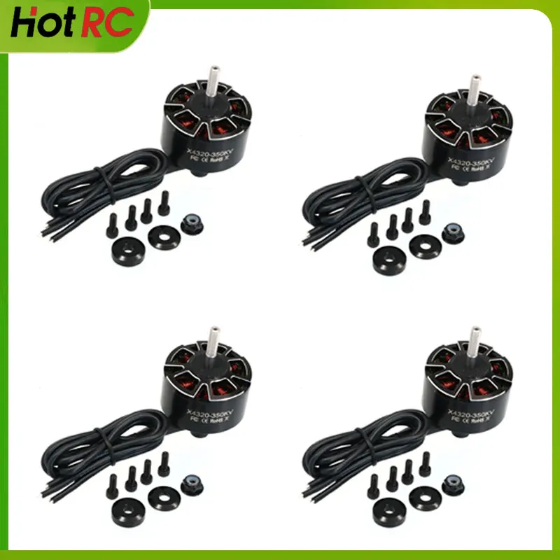 

4pcs/lot UAngel X4320 4320 350KV Brushless Motor 3S-8S for FPV Long Range X-Class RC Drone Parts