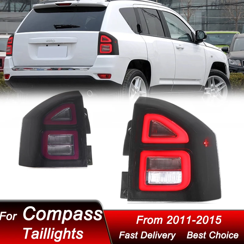 Hot styling Car Led Tail Lights For Jeep Compass 11-15 new style LED Tail Lamp Dynamic Turn Signal Light Tail Lamp Assembly