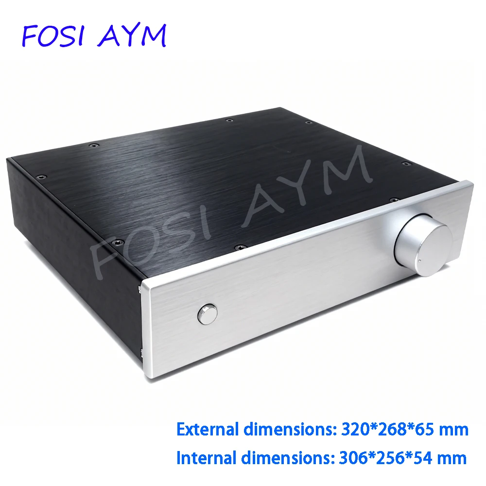 

320*268*65 мм FOSI AYM HIFI 320 полностью алюминиевый корпус усилителя VU метр предусилитель шасси ламповый усилитель корпус DIY
