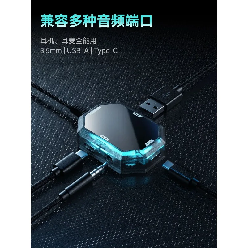 Headphone adapter typec adapter 4-in-1 converter PD60W fast charging 3.5mm headphones