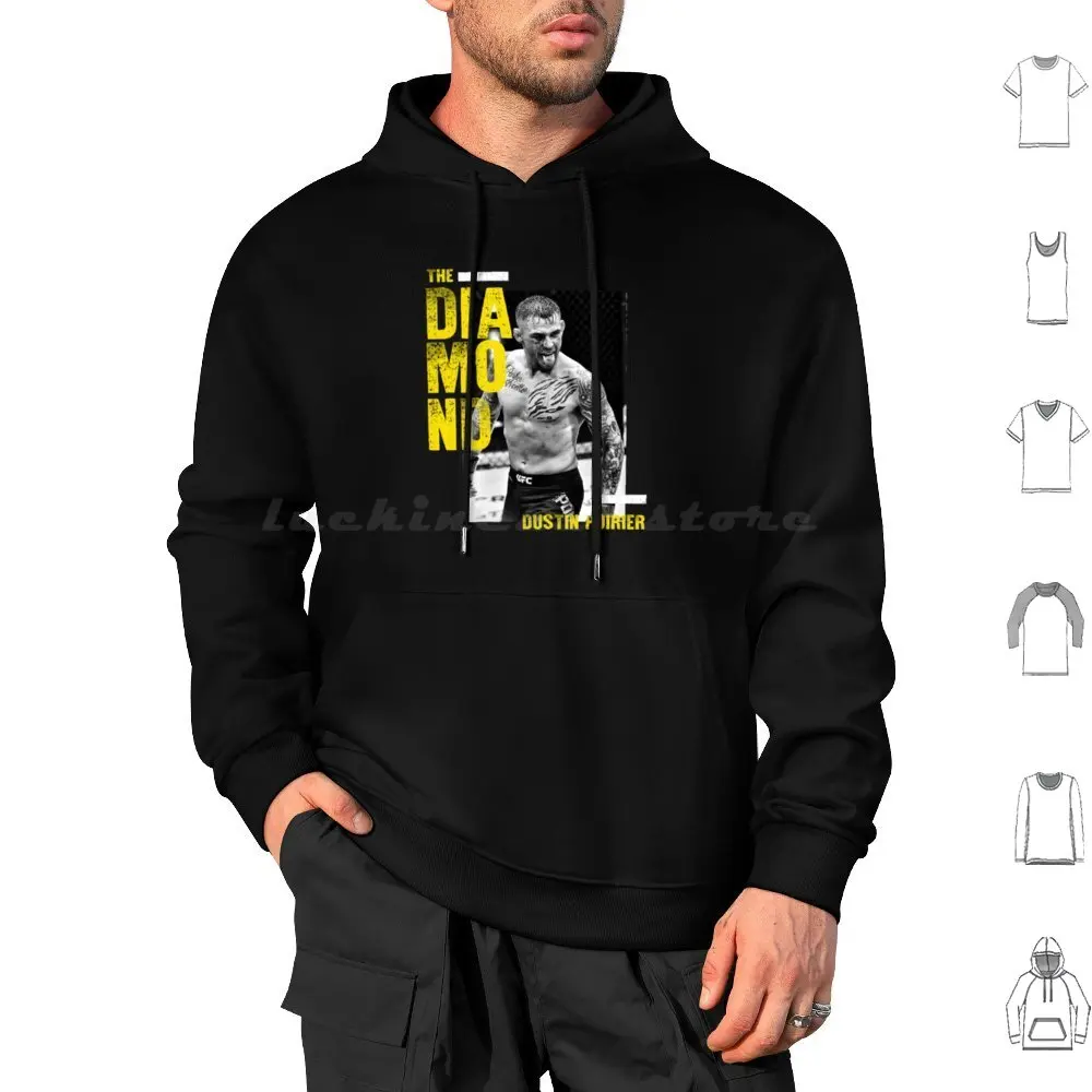 

Dustin Poirier Retro Hoodie cotton Long Sleeve Dustin Poirier Poirier Dustin Fighting Conor Mcgregor The Diamond Fighter