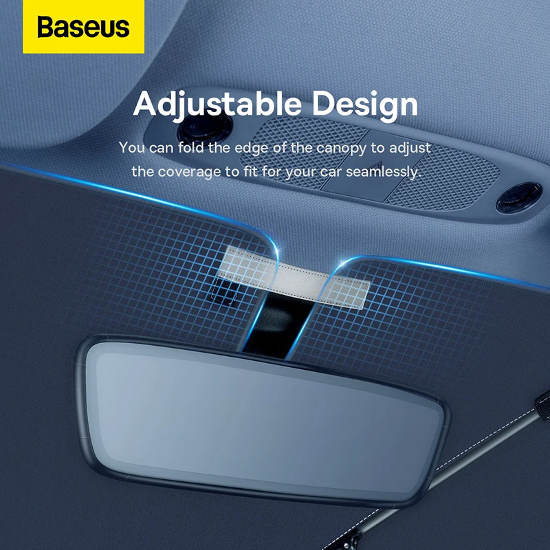 Baseus Car Windshield Sunshades Cover Foldable Sun Visor Shade Umbrella Sunblind For Tesla Model 3 Y Front Window Sun Protection