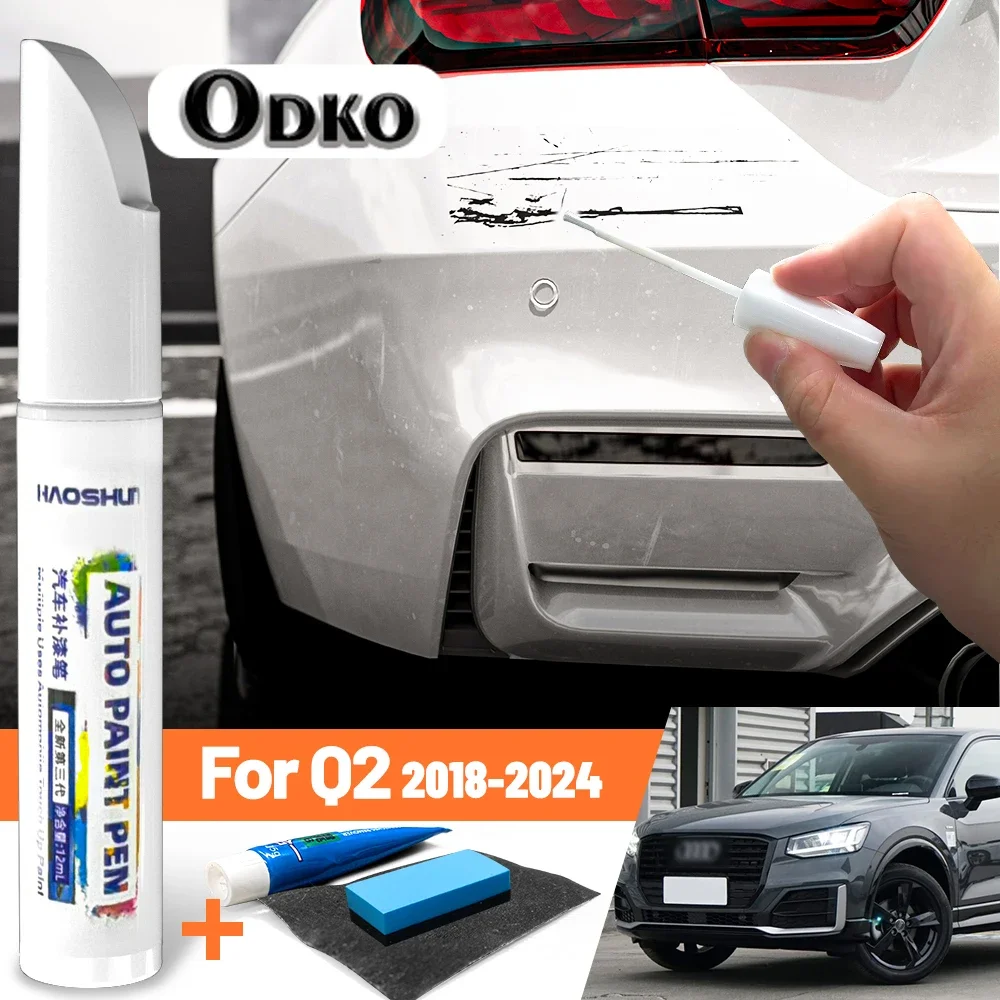 Car Paint Pen Paint Care Fixer Scratch Repair Wax Painting Scratch Remover For Audi Q2 2018-2024 2019 2020 2021 2022 2023