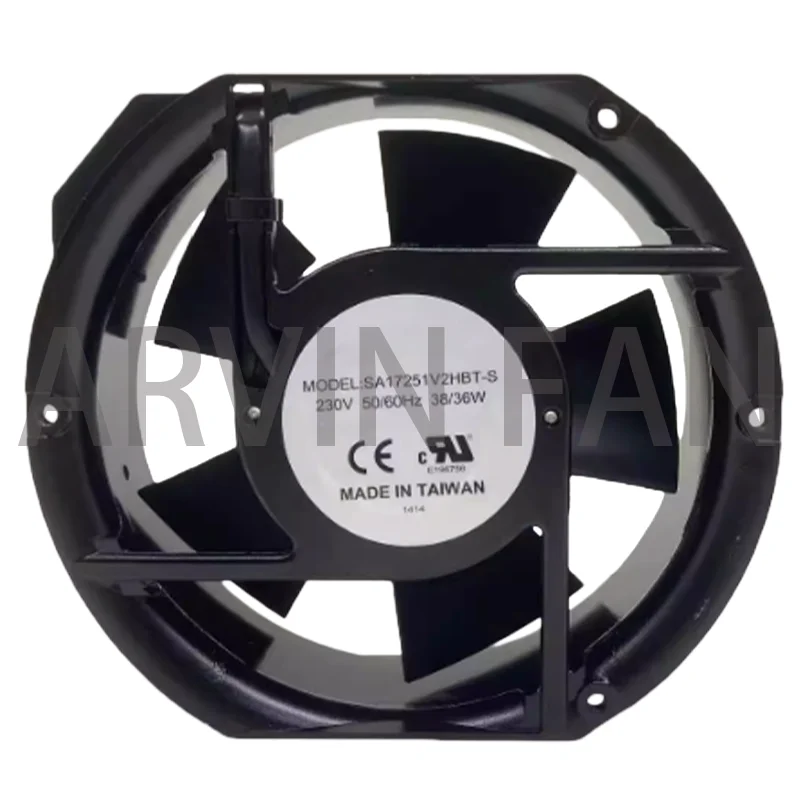 جميع المعدن SA17251V2HBT-S 220V 38/36W 17CM 17251 مروحة التدفق المحوري للخزانة #1