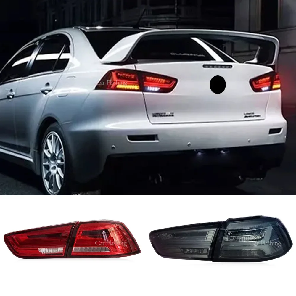 

For Mitsubishi lancer-ex 08-17 modified tail light assembly LED brake light flow turn signal light