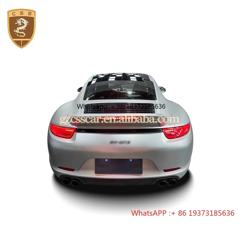 For Porsche 911 991.2 Model Upgrade GT3 Fiberglass Rear Ducktail Spoiler Wing