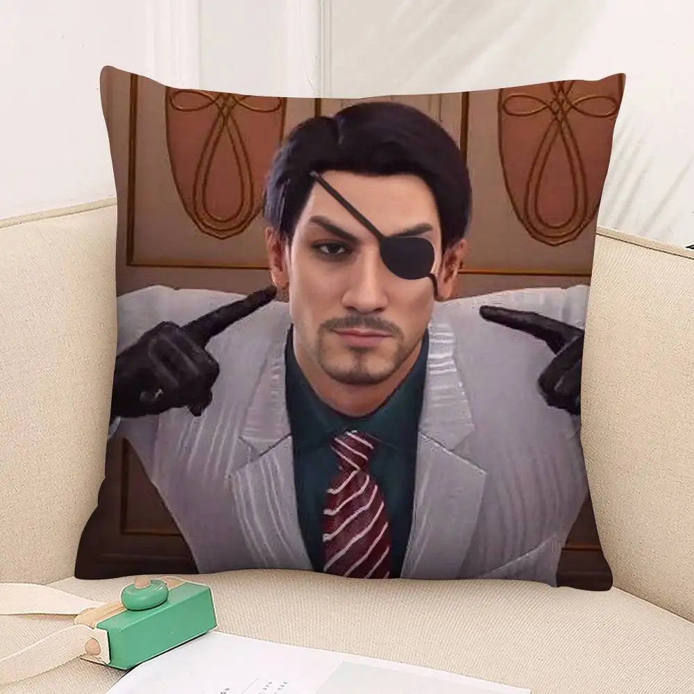 الحب G-Goro Majima Y-Yakuza كيس وسادة ثلاثية الأبعاد طباعة ألياف البوليستر 40*40 سنتيمتر أريكة المنزل رمي الديكور مهرجان هدية
