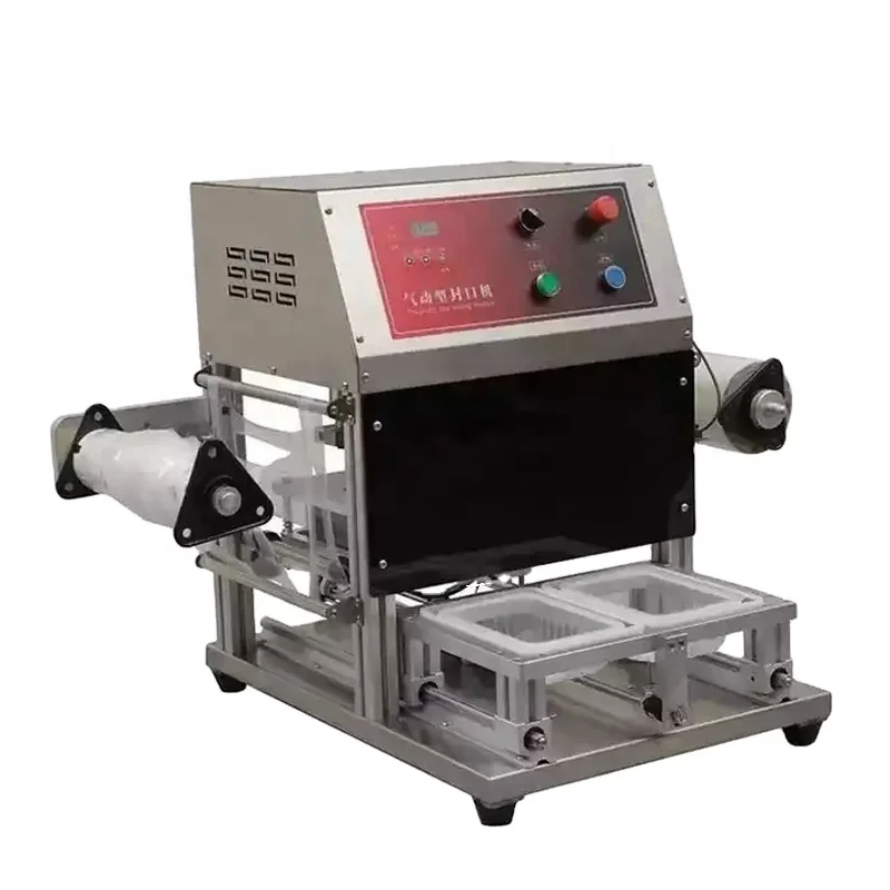 Fast Food Box Plate Plastic Aluminum Foil Tray Sealing Machine For Take-out