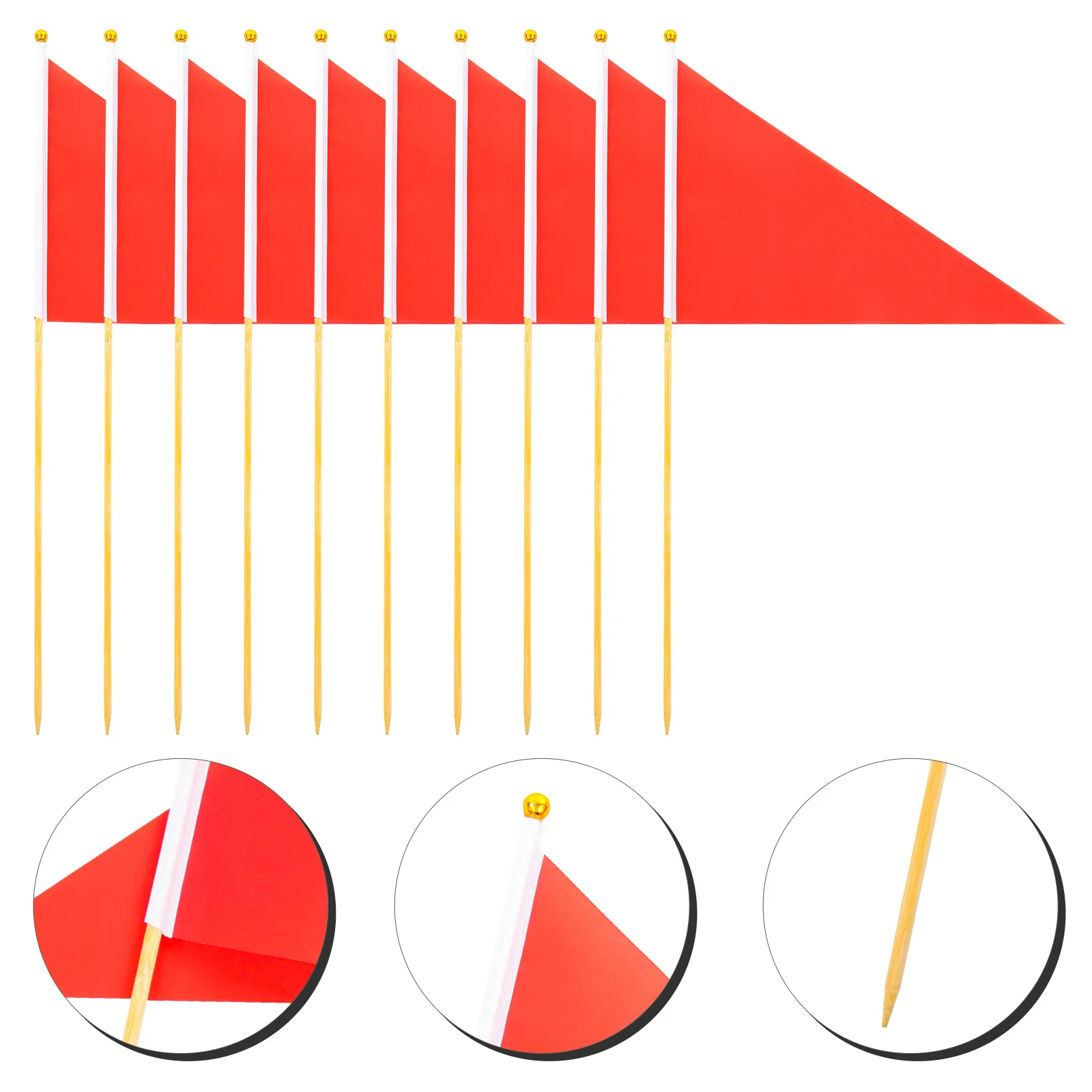 10 قطعة أعلام بمناسبة مثلث أعلام الحديقة لمسح البناء فائدة خطوط الكلب التدريب حديقة الري المشهد ساحة #5