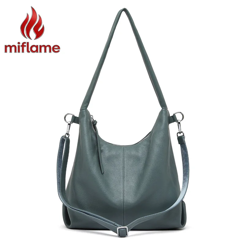 Genuine Leather Shoulder Tote Bag for Women Commute Solid Color Tote Bag Handbag Logo-Free Minimalist Quiet Luxury