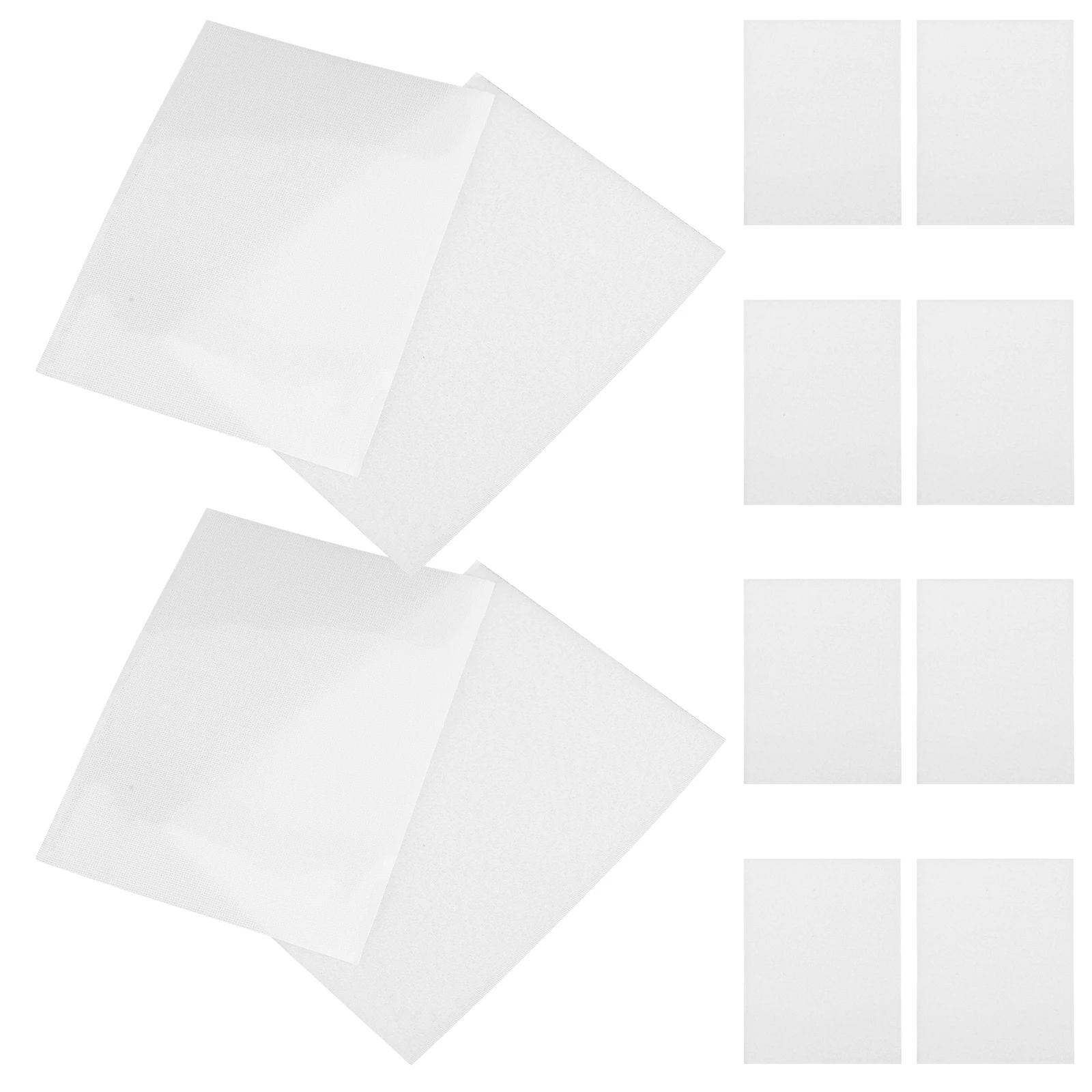 

12 Pairs Self Adhesive Hook Strips White 11x15cm Strong Carpet Tapes Home Car Fixing Reusable Cushion Wall Mounting Straps