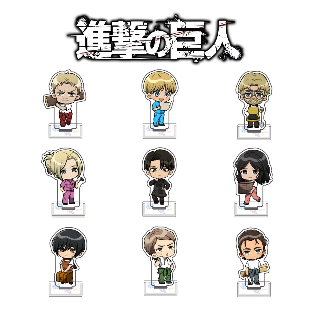 Anime Shingeki no Kyojin 10cm Acrylic Stand Eren Yeager Tabletop Decorations Accessories Decor Gifts Exquisite Products