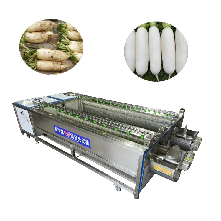 potato dates garlic peeling machine / beetroot washing / Lotus root cleaning