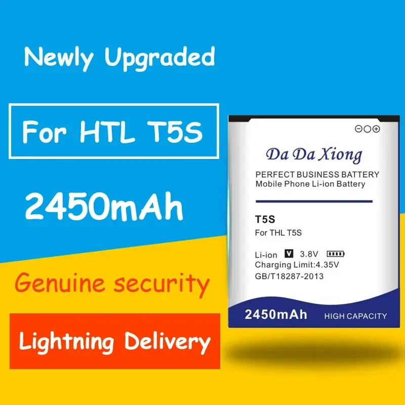 Voller Schutz und Sicherheit 2450mAh Akku für thl t5s dns s4705 Smartphone-Ladegeräte