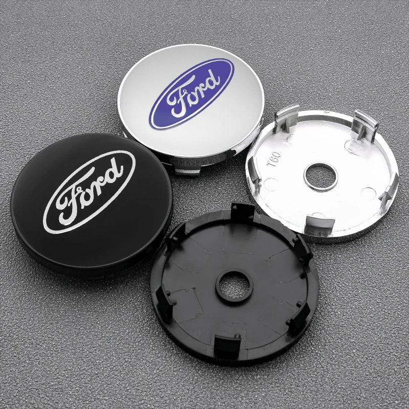 4Pcs 56mm 60mm 54mm Car Wheel Center Hub Cap Rim Cover Stickers For Ford Focus Mondeo Edge Ecosport Ranger Fiesta Fusion Kuga