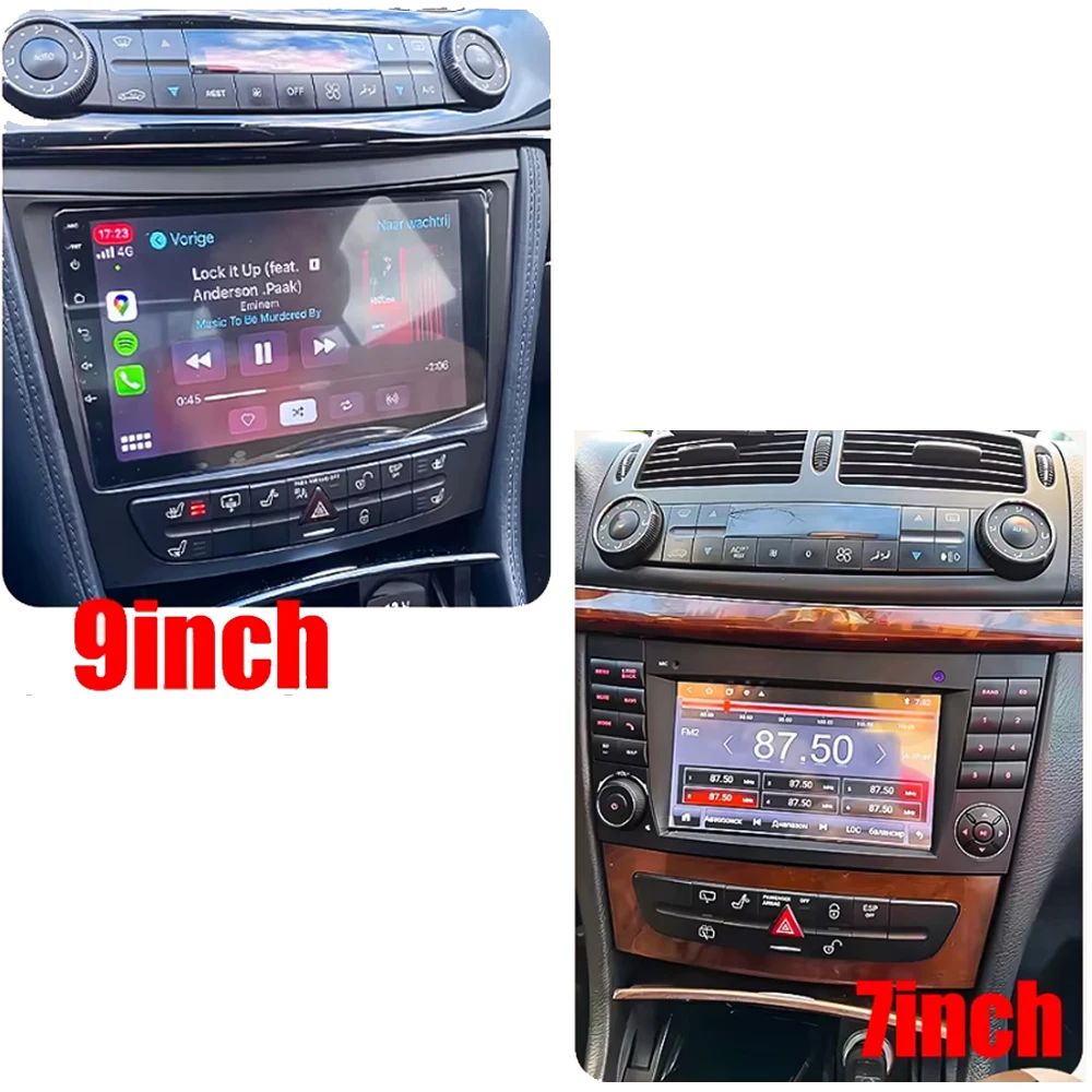 Android For Mercedes Benz W211 2002-2008 wireless Bluetooth Carplay Multimedia Video Player Head Unit 2Din Car Radio Samochodowe view 2