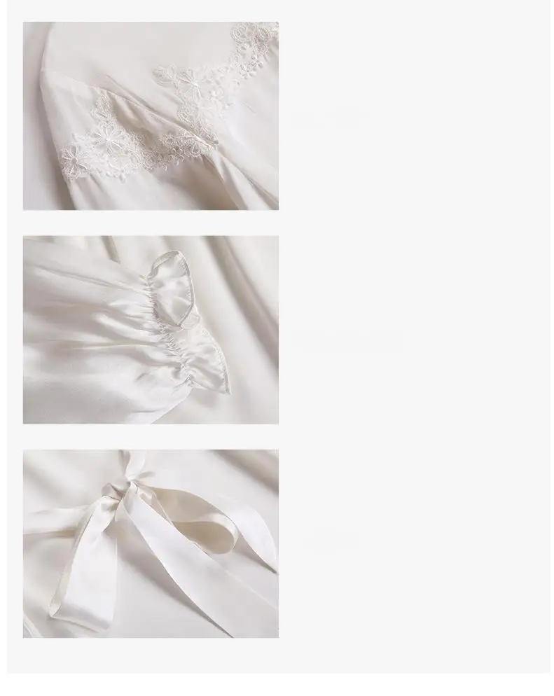 2025 New Summer Style Women's French-Style Silk Nightdress - 100% Mulberry Silk Baby-Sleeve High-End Loungewear Short Dress