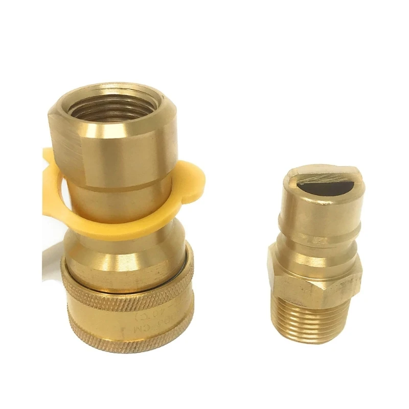 Multifuntional Gas Quick Connecting Fitting Brass Fittings for Easy Natural Gas Hookups Propane Hose Fittings for Dropshipping