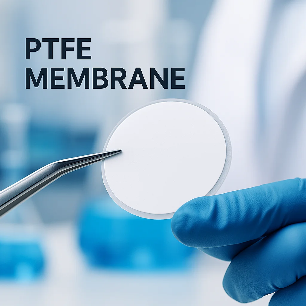 Membrana de Filtro Microporosa PTFE Hidrofílica e Hidrofóbica para Laboratório, Membrana de Filtro para Detecção 0.22 0.45um 47mm
