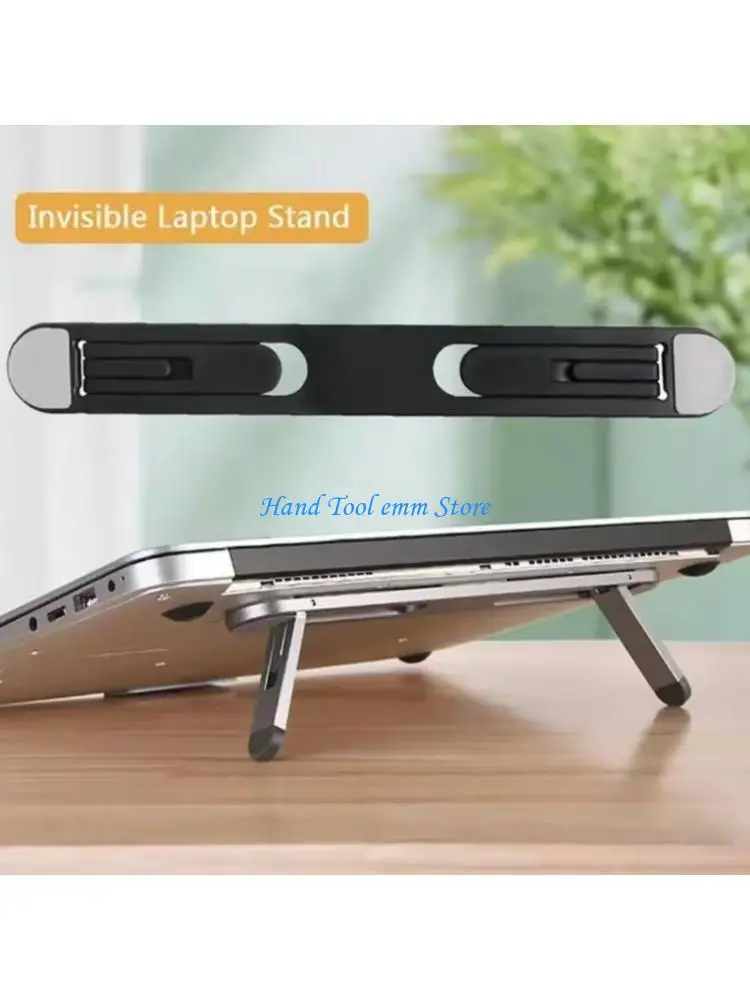 H37F Adjustable Computer Holder Stand Notebook Brackets For Better Ventilation With Foldable Structure And Secure Grip