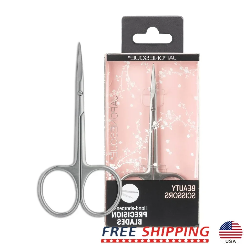 

Stainless Steel Facial Hair Scissors Precision Trimming Cuticle Brow Scissors Hand-Sharpened Blades Safe Grooming Tools