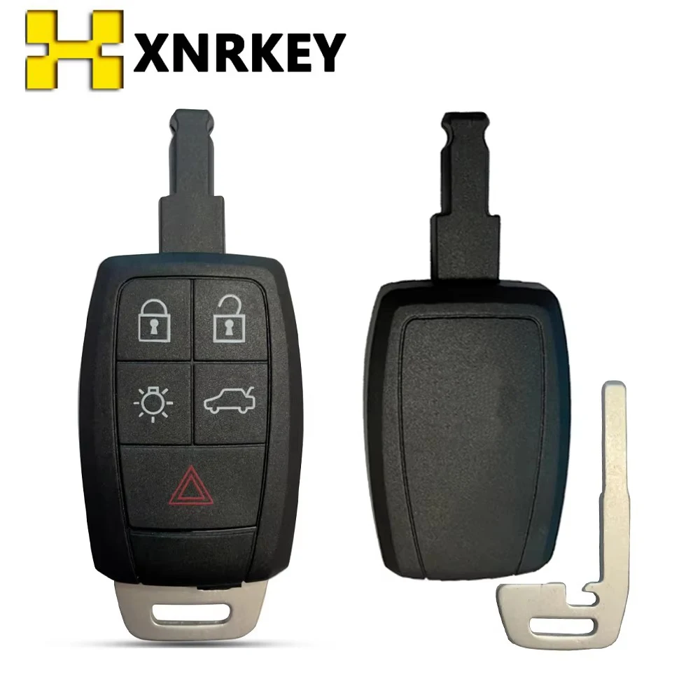 

XNRKEY Remote Key Shell Cover & Key Blade for Volvo XC90 C70 S60 D5 V50 S40 C30 2008 - 2011 Fob Case