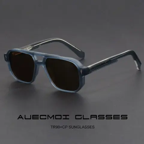 Vintage Punk Pilot Square Sunglasses Women For Men Fashion Luxury Brand Designer Shades Outdoor Driving Popular Male Sun Glasses