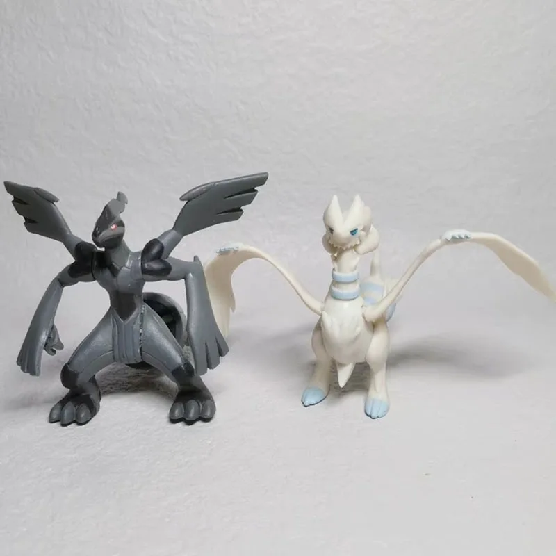 Фигурка Pokemon JAKKS Zekrom Reshiram, аниме-фигурка, распечатанная модель, украшения, объемные игрушки