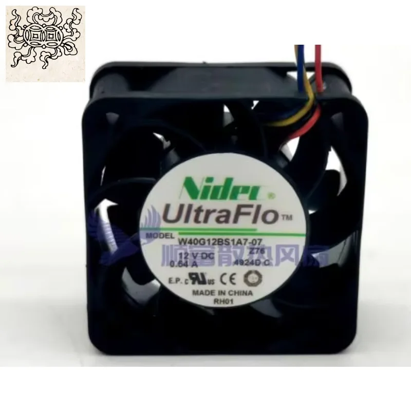 

Ltsf For Nidec W40G12BS1A7-07 DC 12V 0.54A 40x40x20mm 4-Wire Server Cooling Fan