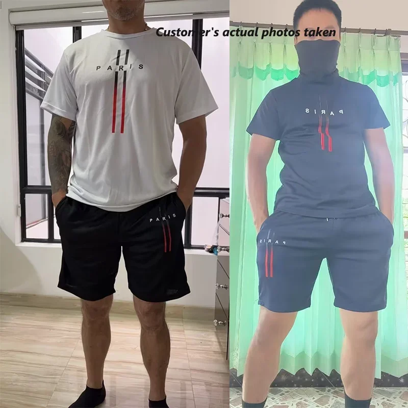 Men's 2 Pcs Gym Clothes Casual Outfit 
