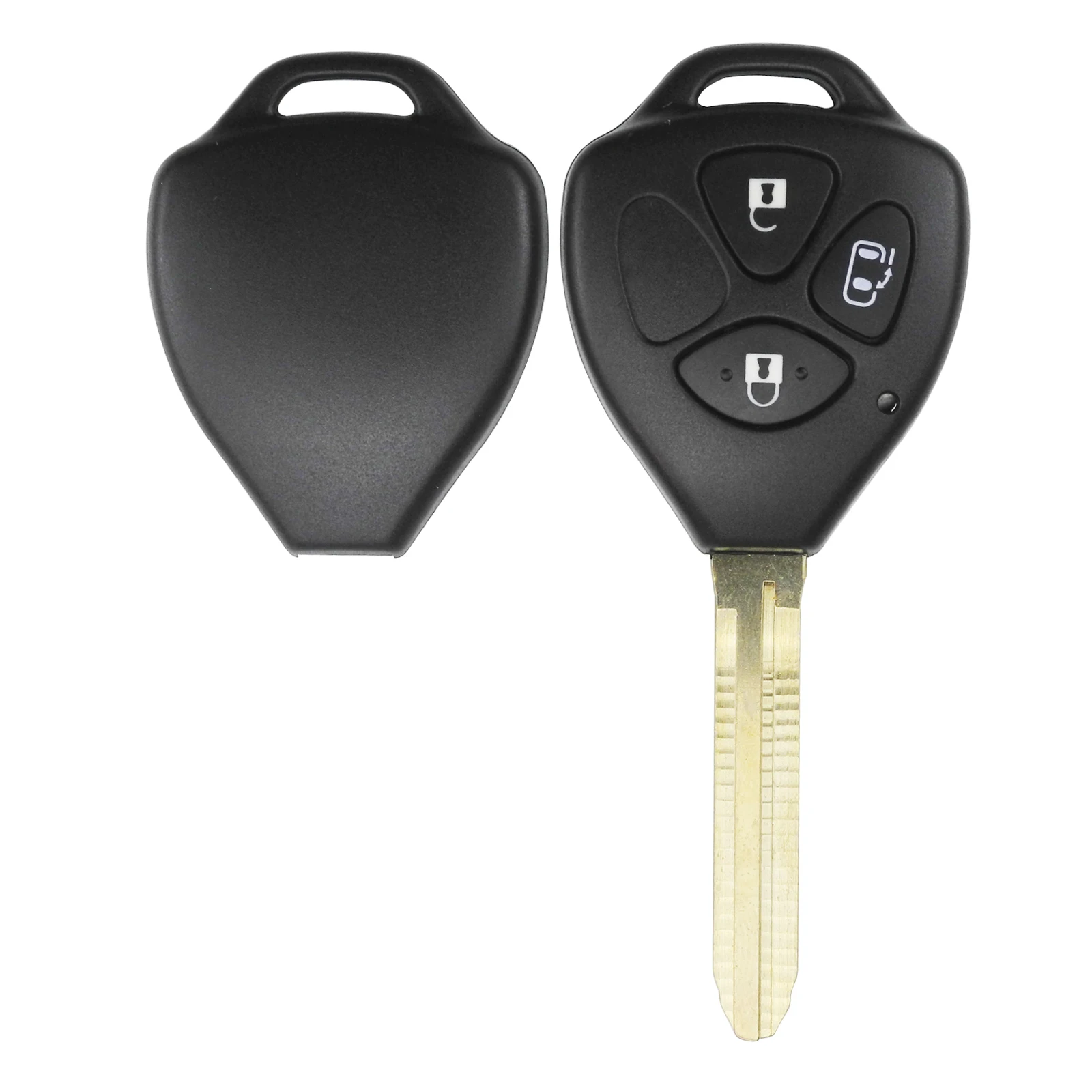 Jingyuqin Remote Key Shell TOY43 For Toyota Alphard Yaris Prado Tarago Camry Corolla RAV4 Hilux Vitz REIZ Crown Avalon Venza