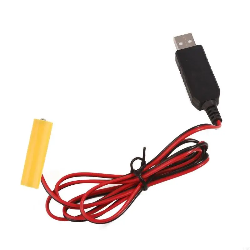 Kabel USB 5V 2A do 3V 1A Imitator Baterii Eliminator Baterii Linia Zastępuje 2x 1.5V LR6 AA Baterie do Zabawek Pilotów — zdjęcie produktu 5