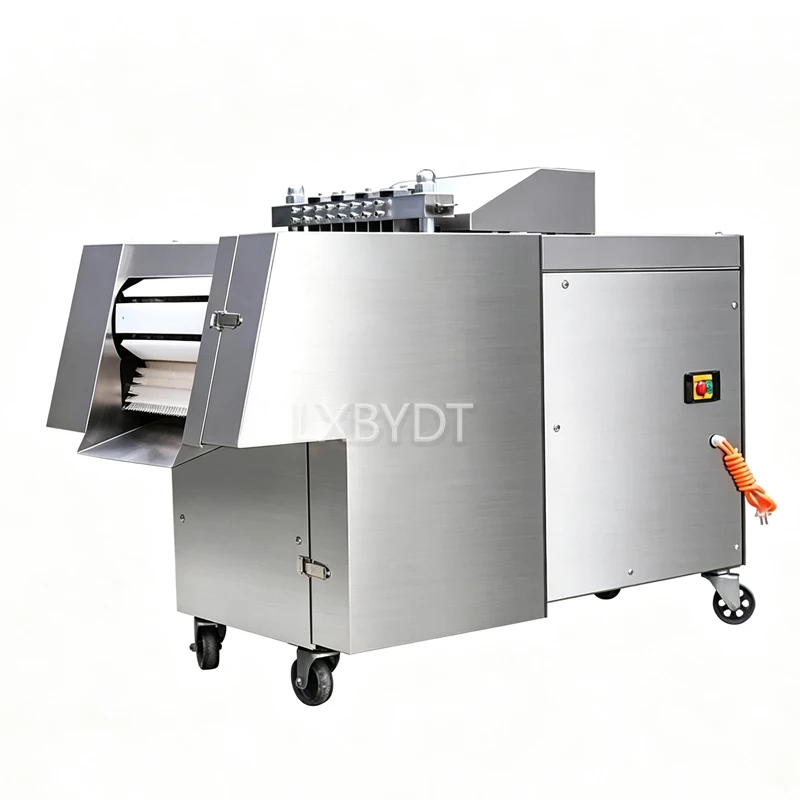 Raw Meat Cutting Machine, Poultry Block Dicer, Solid Industrial Stainless Steel Chicken Chopper For Business