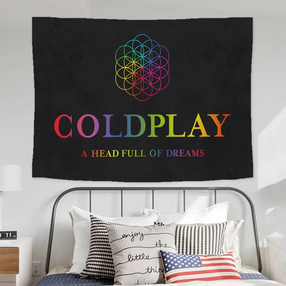 Tapestry Wall Hanging Coldplays Aesthetic Room Decoration Panoramic Wall Paper Room Decor Luxury Tapestries Tapries Decors Home