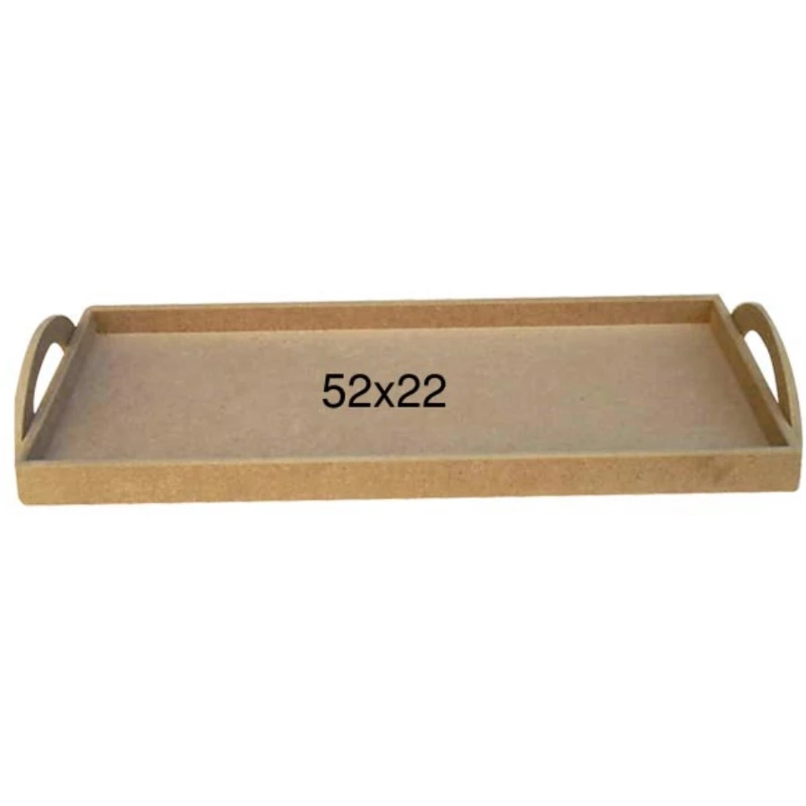 T725 Long D Handle Tray, Hobby Painting Wood Mdf Tray