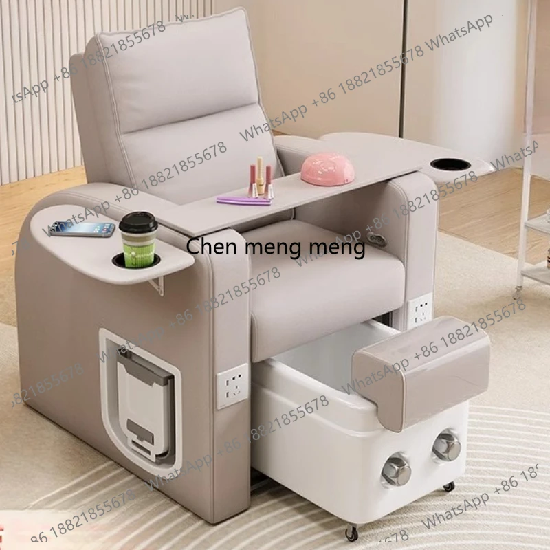 Multifunctional Beauty Salon Pedicure Chairs Nail Salon Luxury Cosmetic Arm Pedicure Chairs PU Leather Furniture