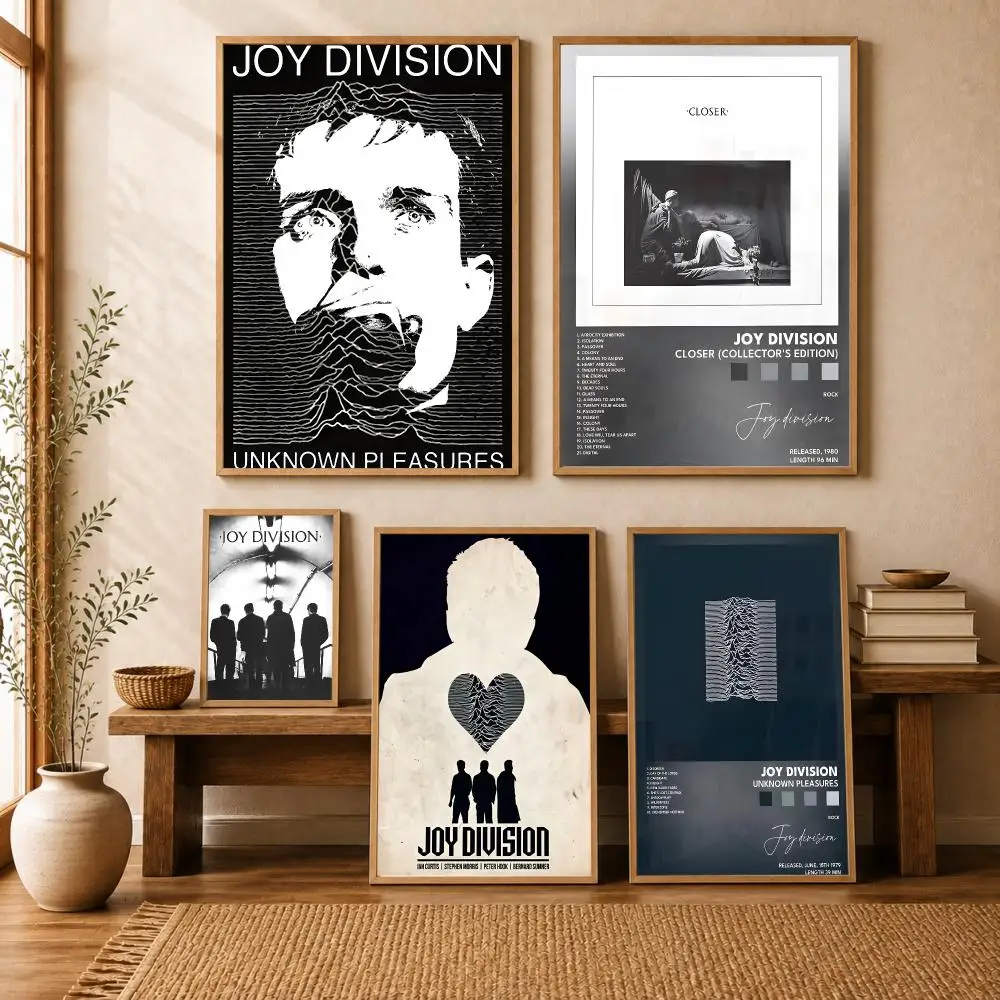 j-Joy d-Division Band Poster Modern Home Living Bedroom Bar Hallway Waterproof Wall Art Aesthetic Decor