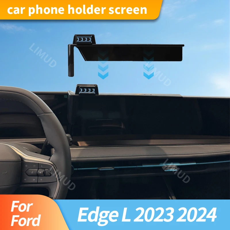 

Car Screen Fixed Gravity Phone Holder For Ford Edge L 2023 2024 13.2-Inch Screen Navigation Holder Automotive Accessories
