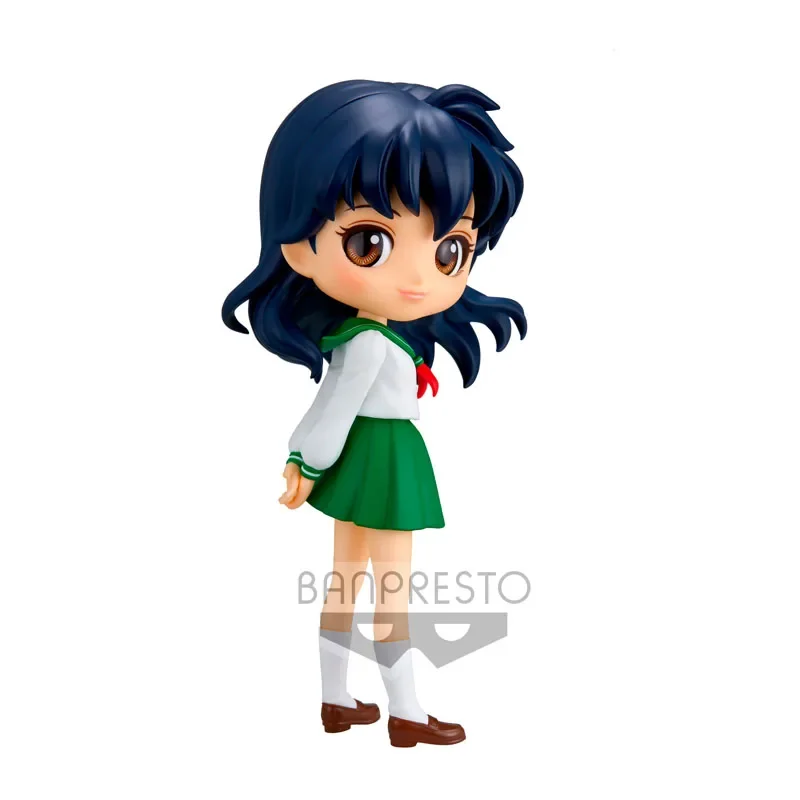 Bandai Genuine Qposket Inuyasha Sesshoumaru Higurashi Kagome Anime Action Figures Toys for Boys Girls Kids Gifts Model Ornaments