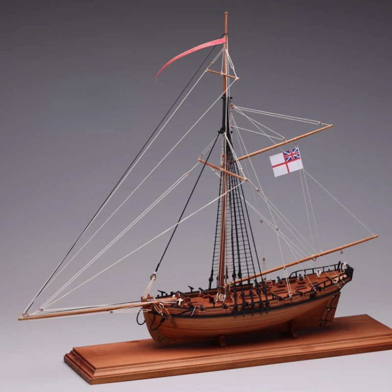 

1/96 Wooden Sailboat The Naval Cutter 1777 Armed Fast Boat Model DIY Assembly Kit Ship Model